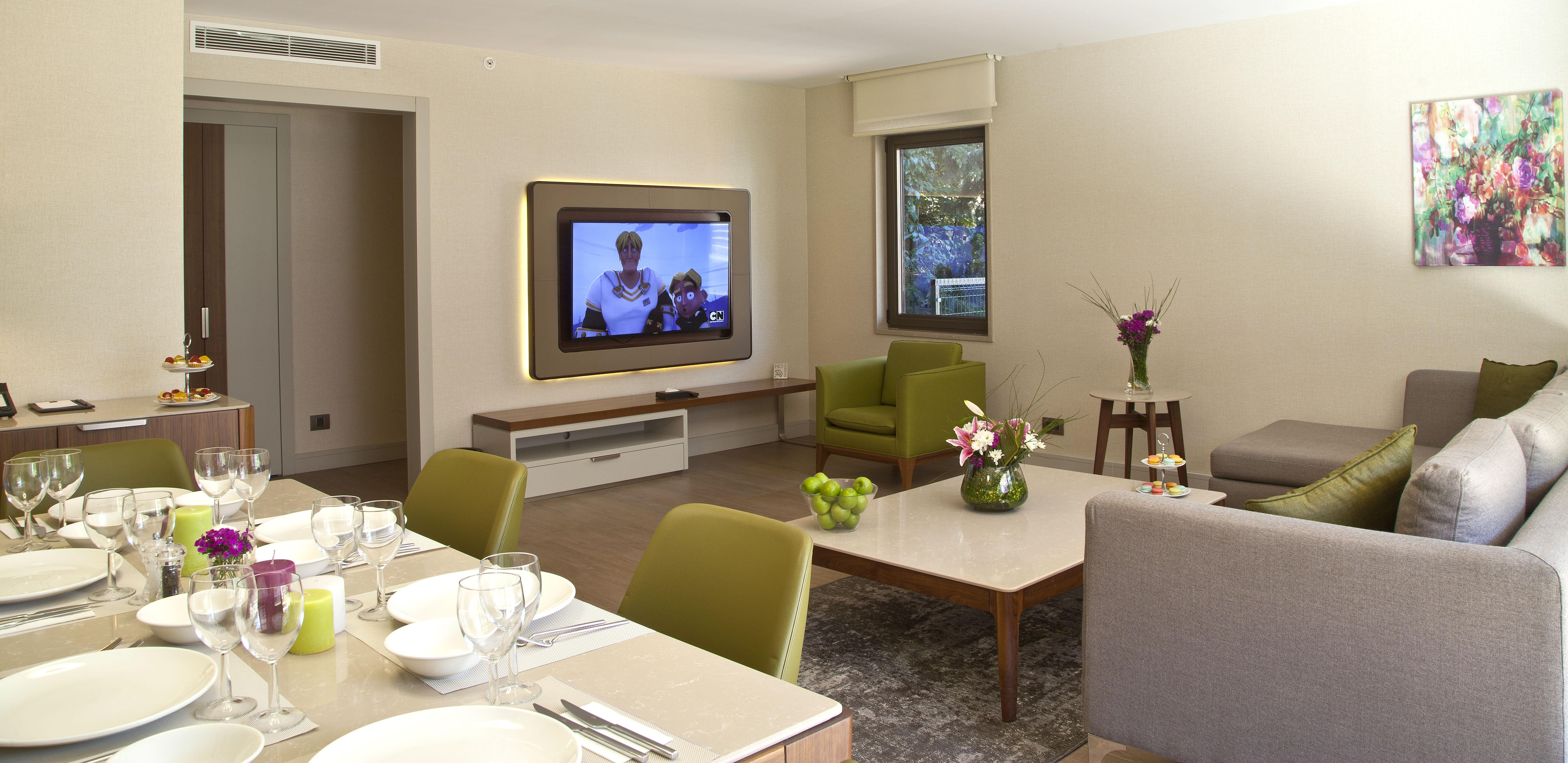 イスタンブール Tzl スイーツアパートホテル エクステリア 写真 A living room at the hotel